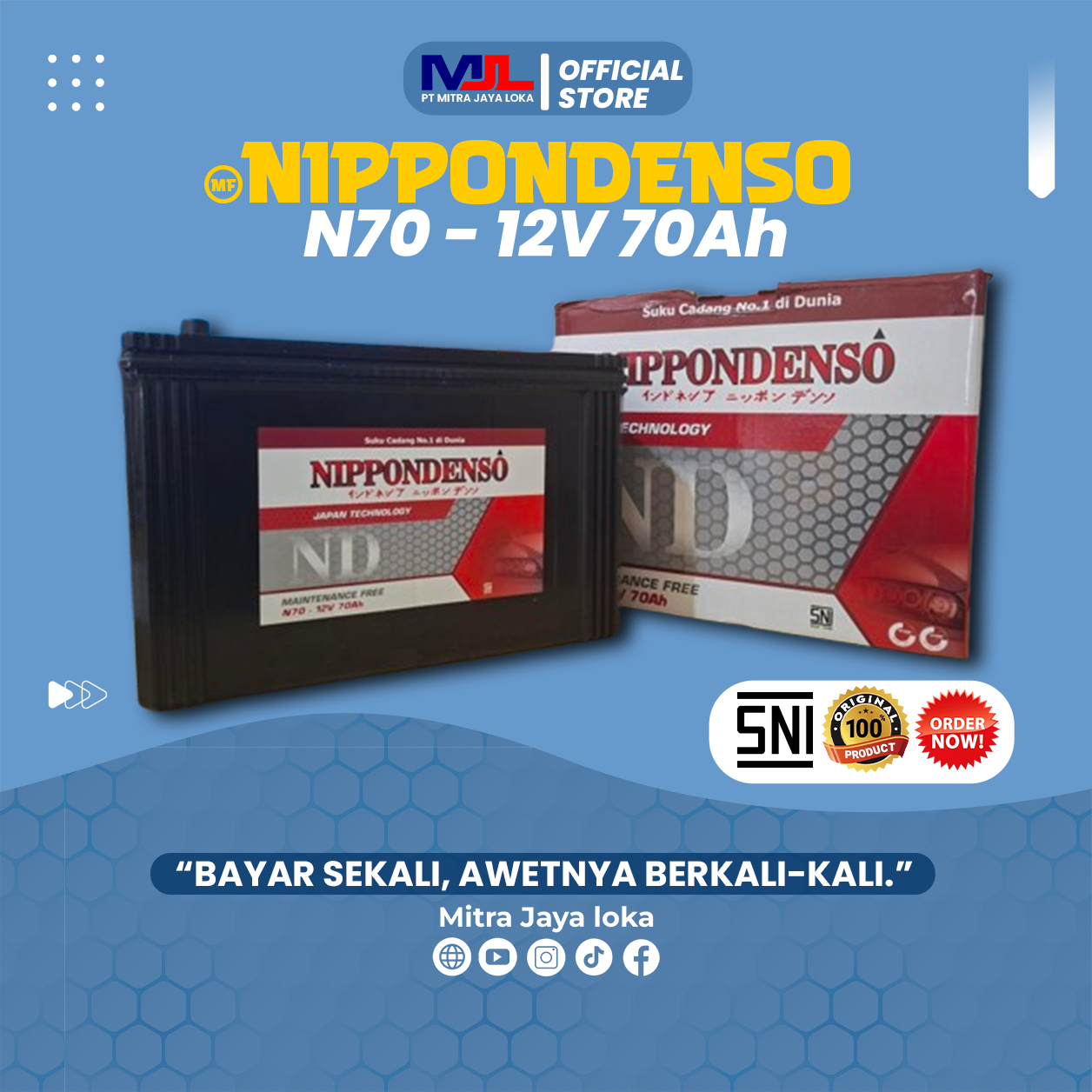 NIPPONDENSO 70AH 12V